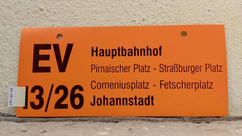 EV 13/​26 Haupt­bahnhof – Johann­stadt