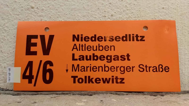 EV 4/​6 Nie­der­sedlitz – Tolkewitz