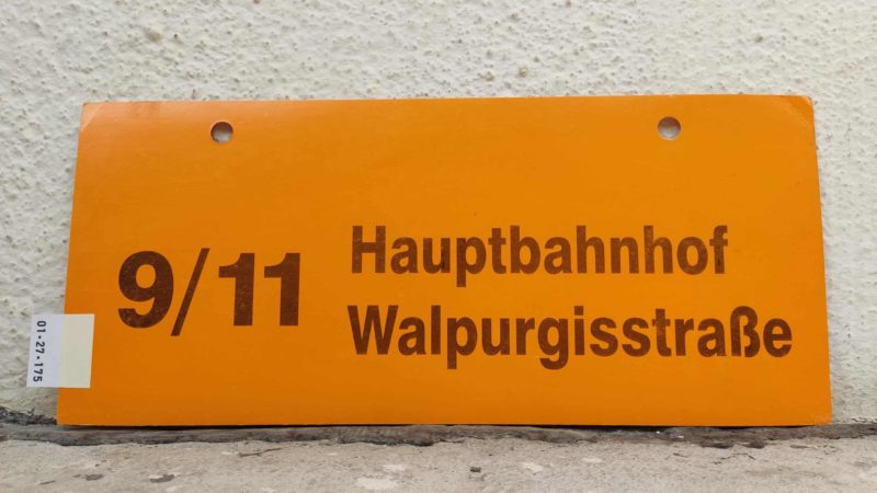 9/​11 Haupt­bahnhof – Wal­pur­gis­straße