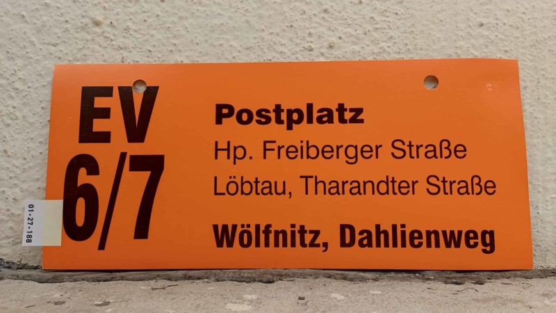 EV 6/​7 Postplatz – Wölfnitz, Dah­li­enweg