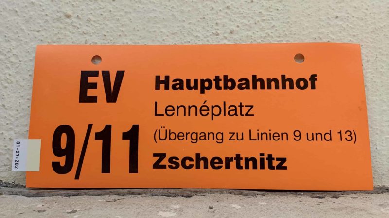 EV 9/​11 Haupt­bahnhof – Zschertnitz