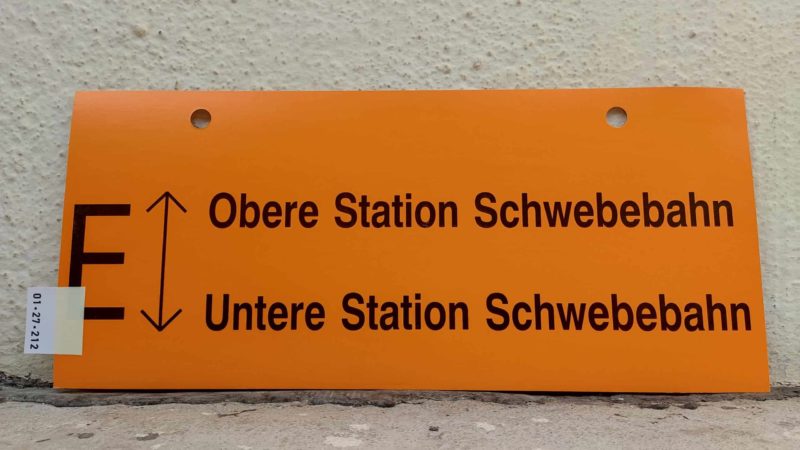E Obere Station Schwe­be­bahn – Untere Station Schwe­be­bahn
