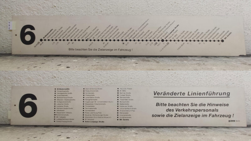 6 Bf.Niedersedlitz – Anton-/Leip­ziger Straße – Btf. Gorbitz