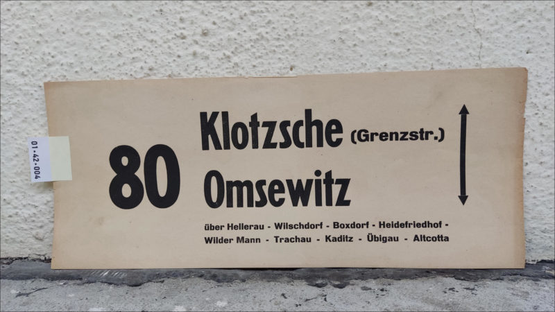 80 Klotzsche (Grenzstr.) – Omsewitz