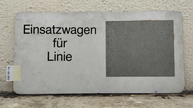 Ein­satz­wagen für Linie *