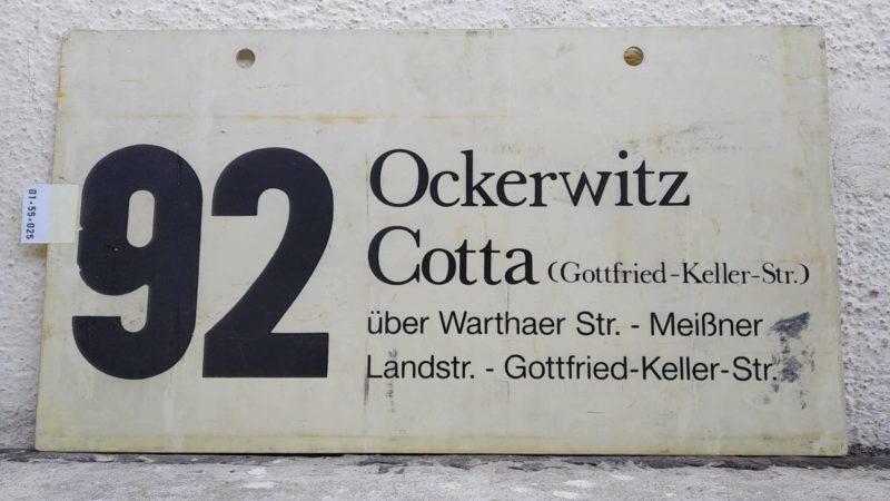 92 Ockerwitz – Cotta (Gottfried-Keller-Str.)