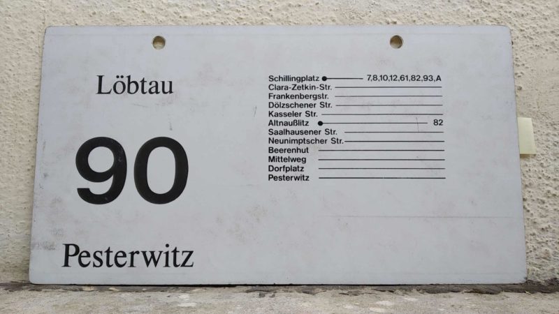 90 Löbtau – Pest­er­witz
