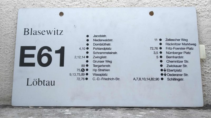 E 61 Blasewitz – Löbtau