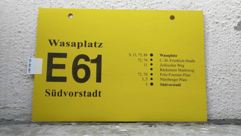 E 61 Wasaplatz – Süd­vor­stadt