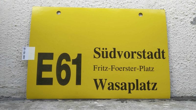 E 61 Süd­vor­stadt – Wasaplatz