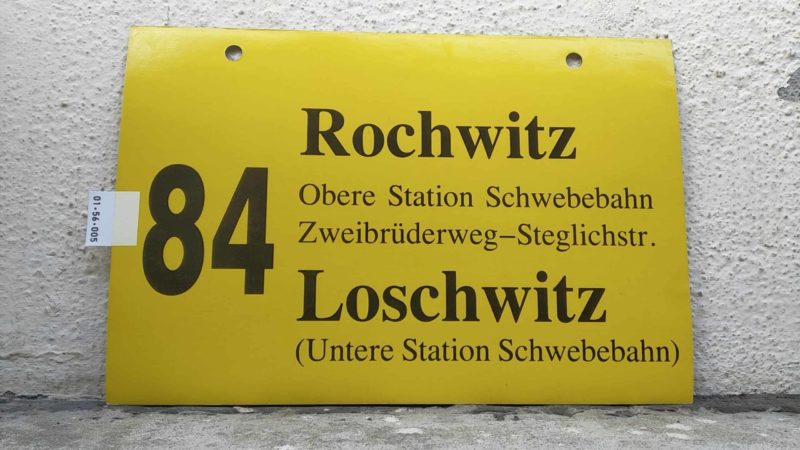 84 Rochwitz – Loschwitz (Untere Station Schwe­be­bahn)