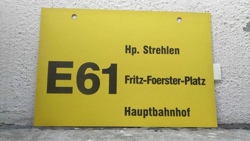 E61 Hp. Strehlen – Haupt­bahnhof