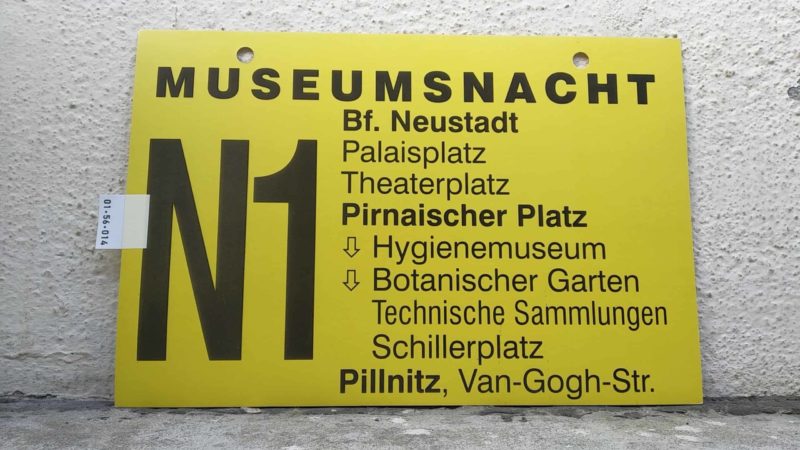 MUSEUMSNACHT N1  Bf. Neustadt – Pillnitz, Van-Gogh-Str.