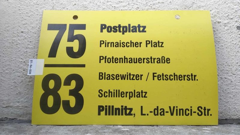 75/​83 Postplatz – Pillnitz, L.-da-Vinci-Str.