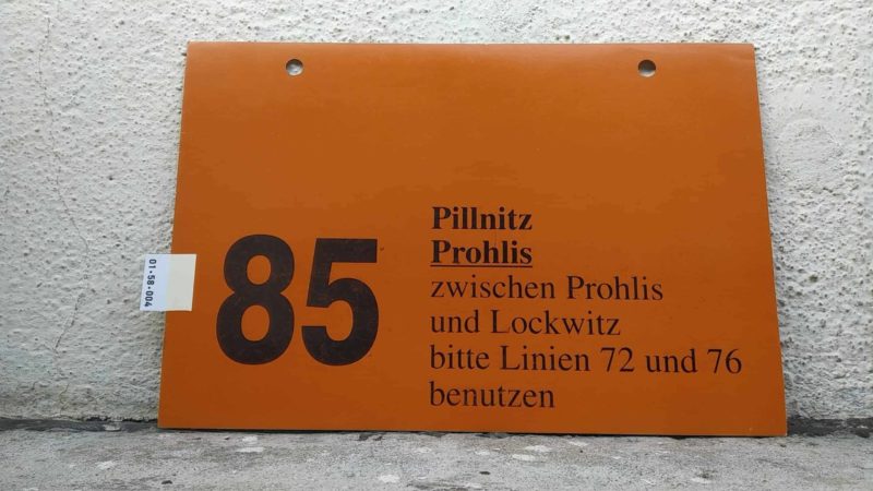 85 Pillnitz – Prohlis