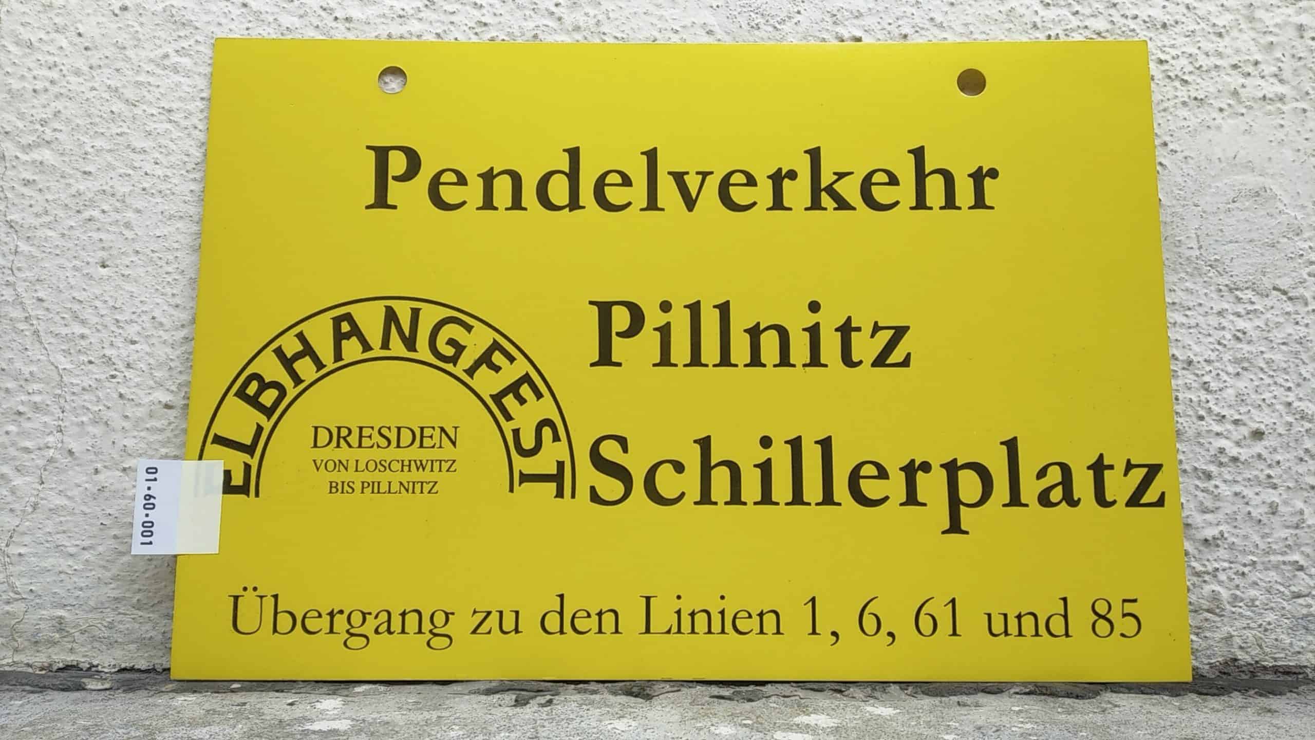 Pen­del­ver­kehr [ELBHANGFEST] Pillnitz – Schil­ler­platz