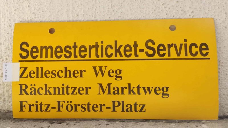 Seme­ster­ticket-Service Zel­lescher Weg – Fritz-Förster-Platz