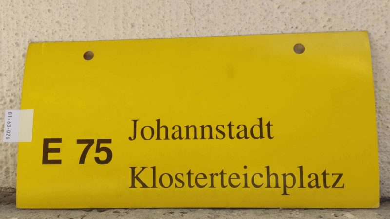 E 75 Johannstadt – Klosterteichplatz E 75 Johannstadt – Klosterteichplatz