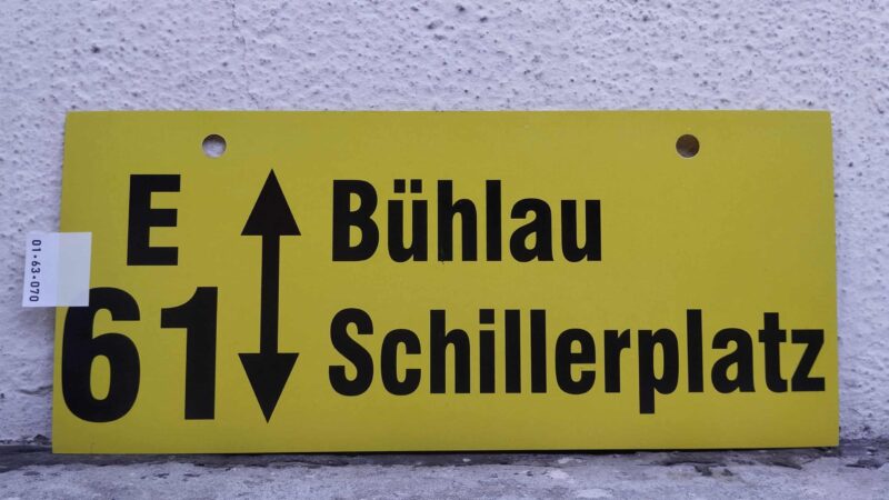 E 61 Bühlau – Schillerplatz E 61 Bühlau – Schillerplatz