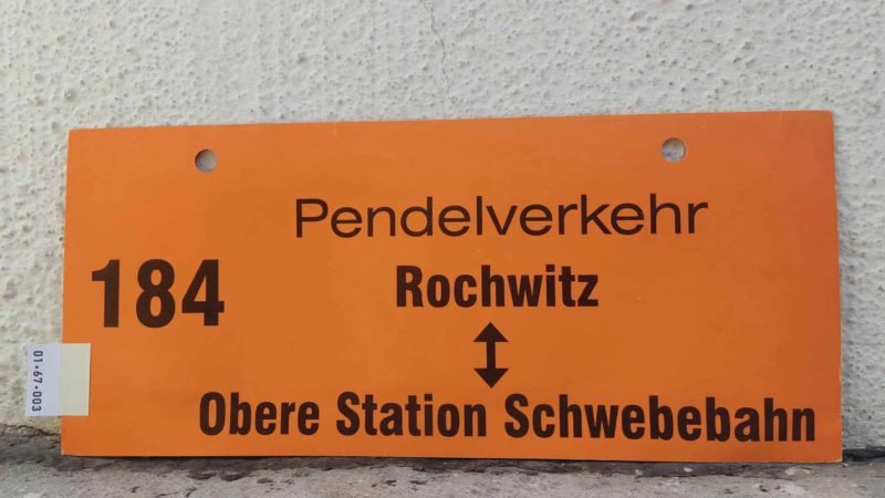 184 Pen­del­ver­kehr Rochwitz – Obere Station Schwe­be­bahn