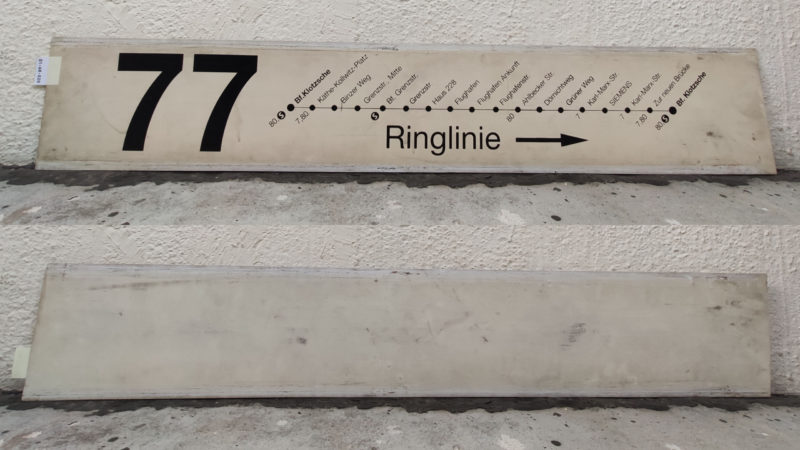 77 Ringlinie → Bf.Klotzsche – Bf. Klotzsche
