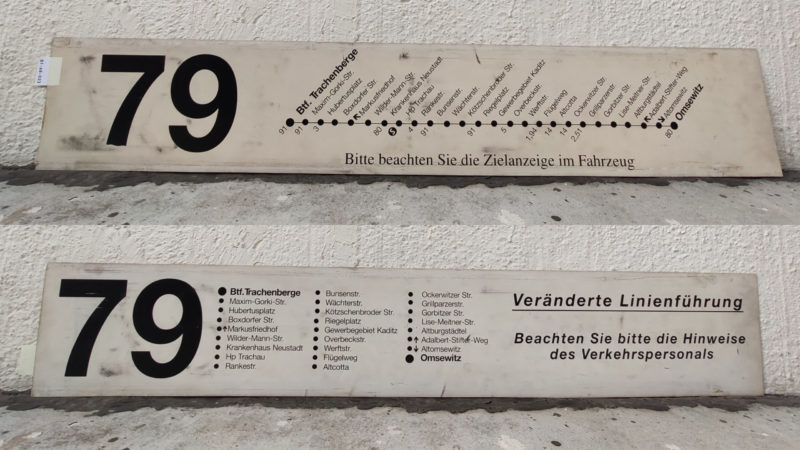 79 Btf. Tra­chen­berge – Omsewitz