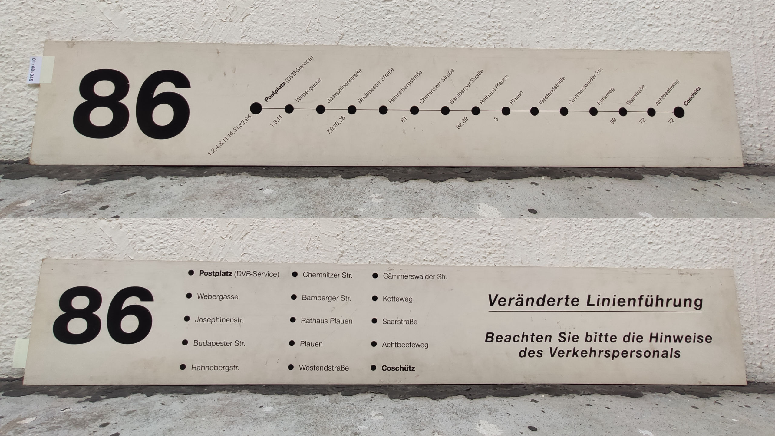 86 Postplatz (DVB-Service) – Coschütz