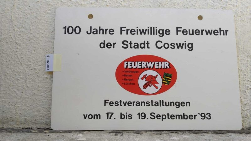 100 Jahre Frei­wil­lige Feuerwehr der Stadt Coswig