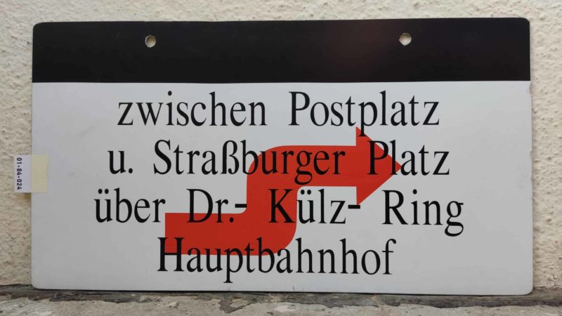 zwischen Postplatz u. Straß­burger Platz über Dr.- Külz- Ring Haupt­bahnhof