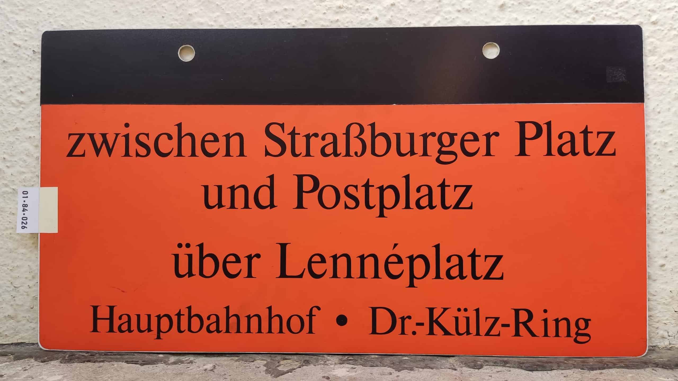 zwischen Straßburger Platz und Postplatz über Lennéplatz Hauptbahnhof • Dr.-Külz-Ring