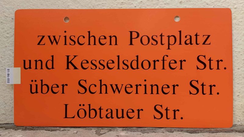 zwischen Postplatz und Kes­sels­dorfer Str. über Schwe­riner Str. Löbtauer Str.