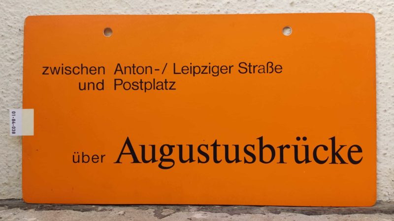 zwischen Anton-/ Leipziger Straße und Postplatz über Augu­stus­brücke