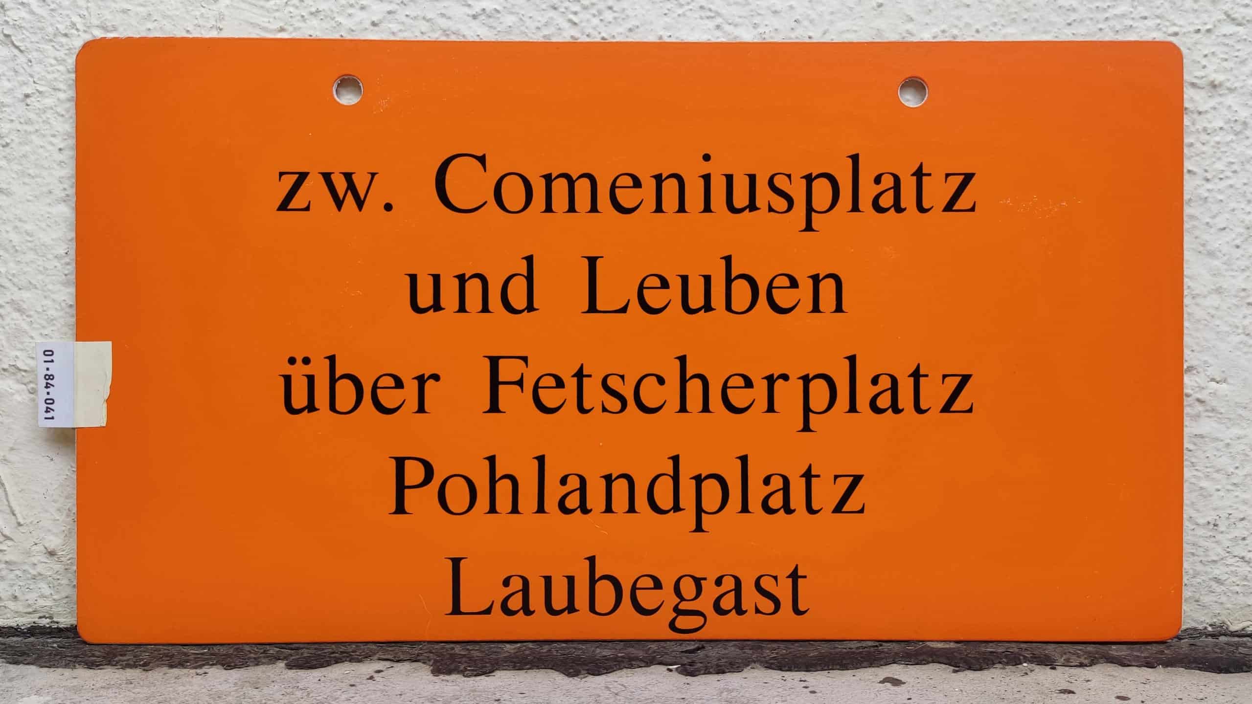 zw. Comeniusplatz und Leuben über Fetscherplatz Pohlandplatz Laubegast