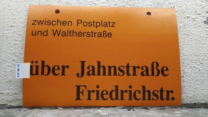 zwischen Postplatz und Walt­her­straße über Jahn­straße Fried­richstr.