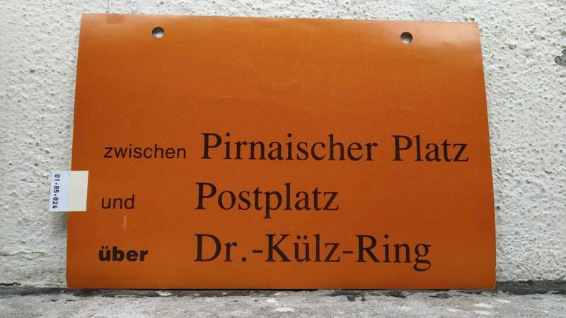 zwischen Pirnai­scher Platz und Postplatz über Dr.-Külz-Ring