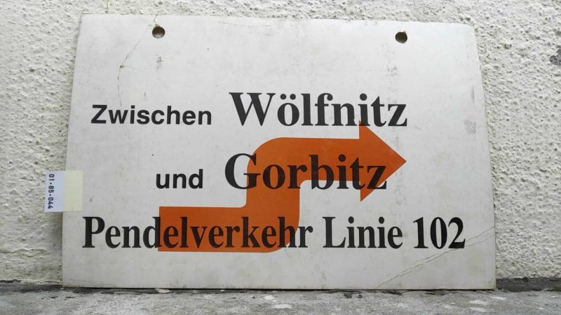 Zwischen Wölfnitz und Gorbitz Pen­del­ver­kehr Linie 102