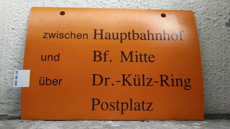 zwischen Haupt­bahnhof und Bf. Mitte über Dr.-Külz-Ring Postplatz