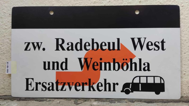 zw. Radebeul West und Weinböhla Ersatz­ver­kehr [Bus alt]