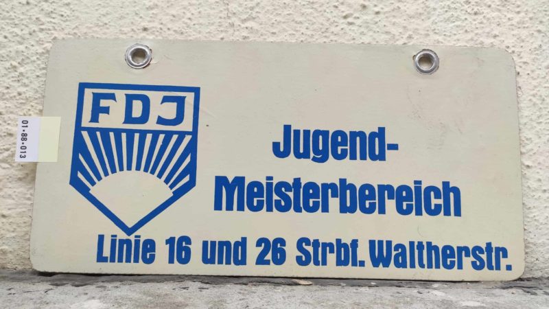 [FDJ] Jugend- Mei­ster­be­reich Linie 16 und 26 Strbf. Walt­herstr.