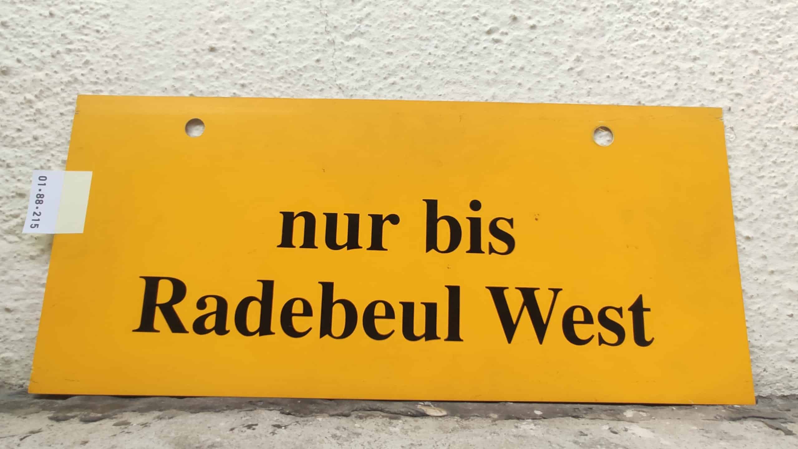 nur bis Radebeul West