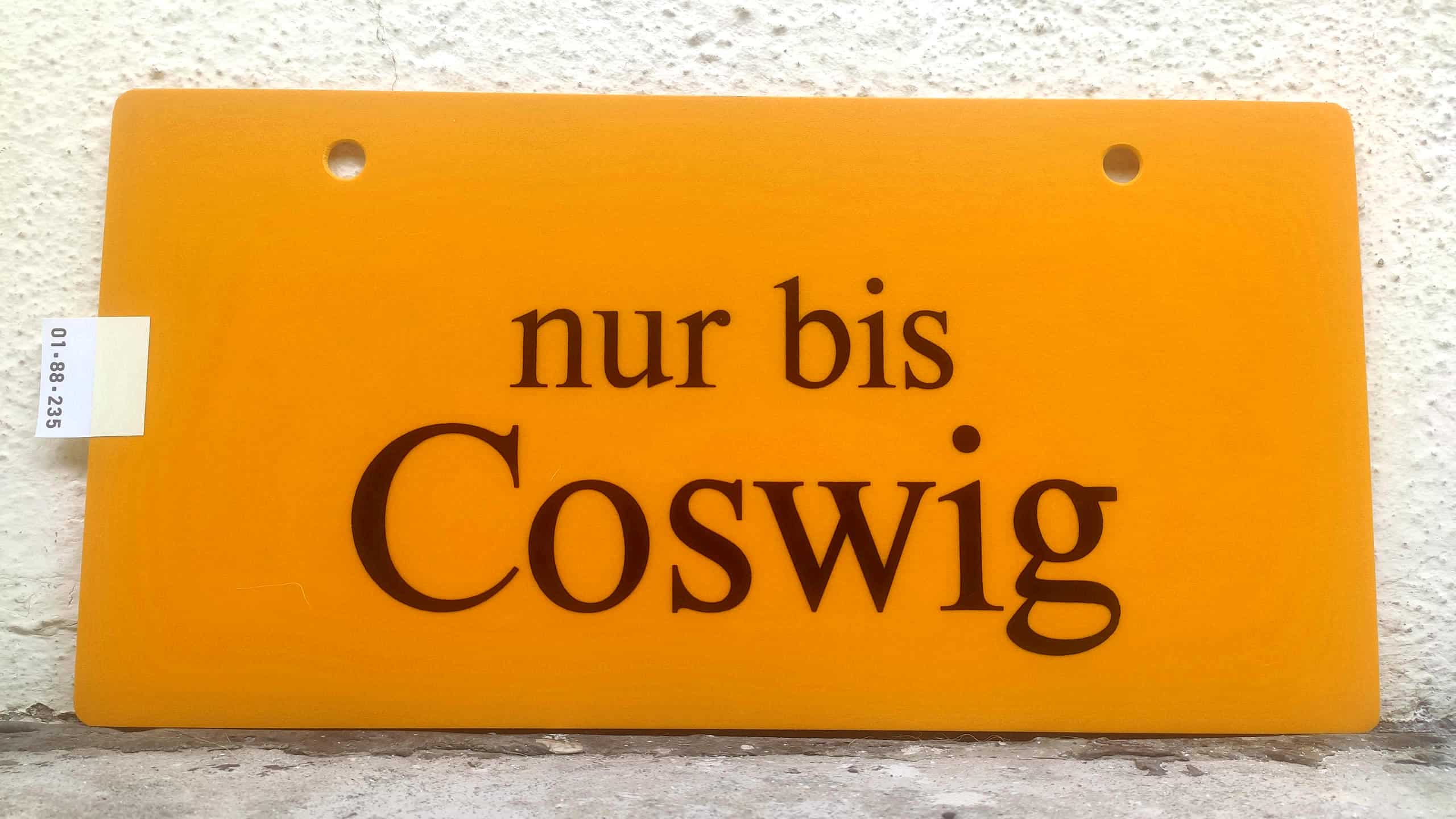 nur bis Coswig