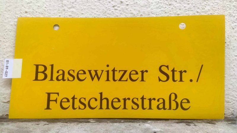 Bla­se­witzer Str./ Fet­scher­straße