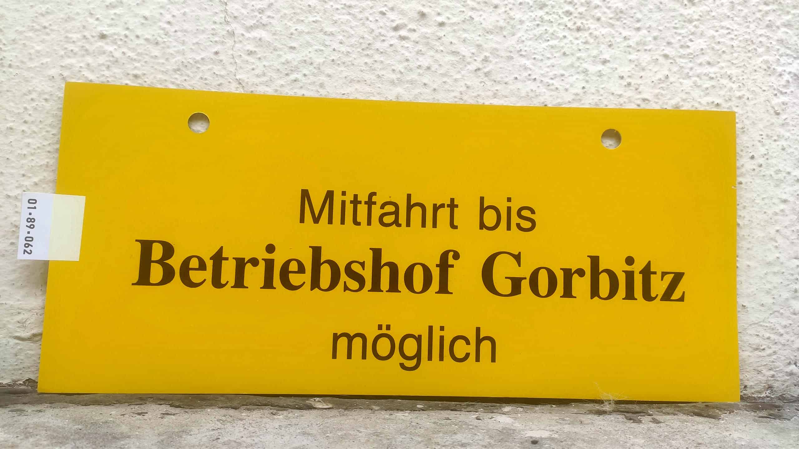 Mitfahrt bis Betriebshof Gorbitz möglich