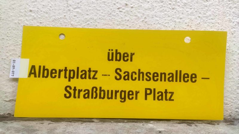 über Albert­platz – Sach­sen­allee – Straß­burger Platz