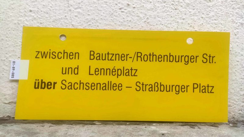 zwischen Bautzner-/Ro­then­burger Str. und Len­né­platz über Sach­sen­allee – Straß­burger Platz