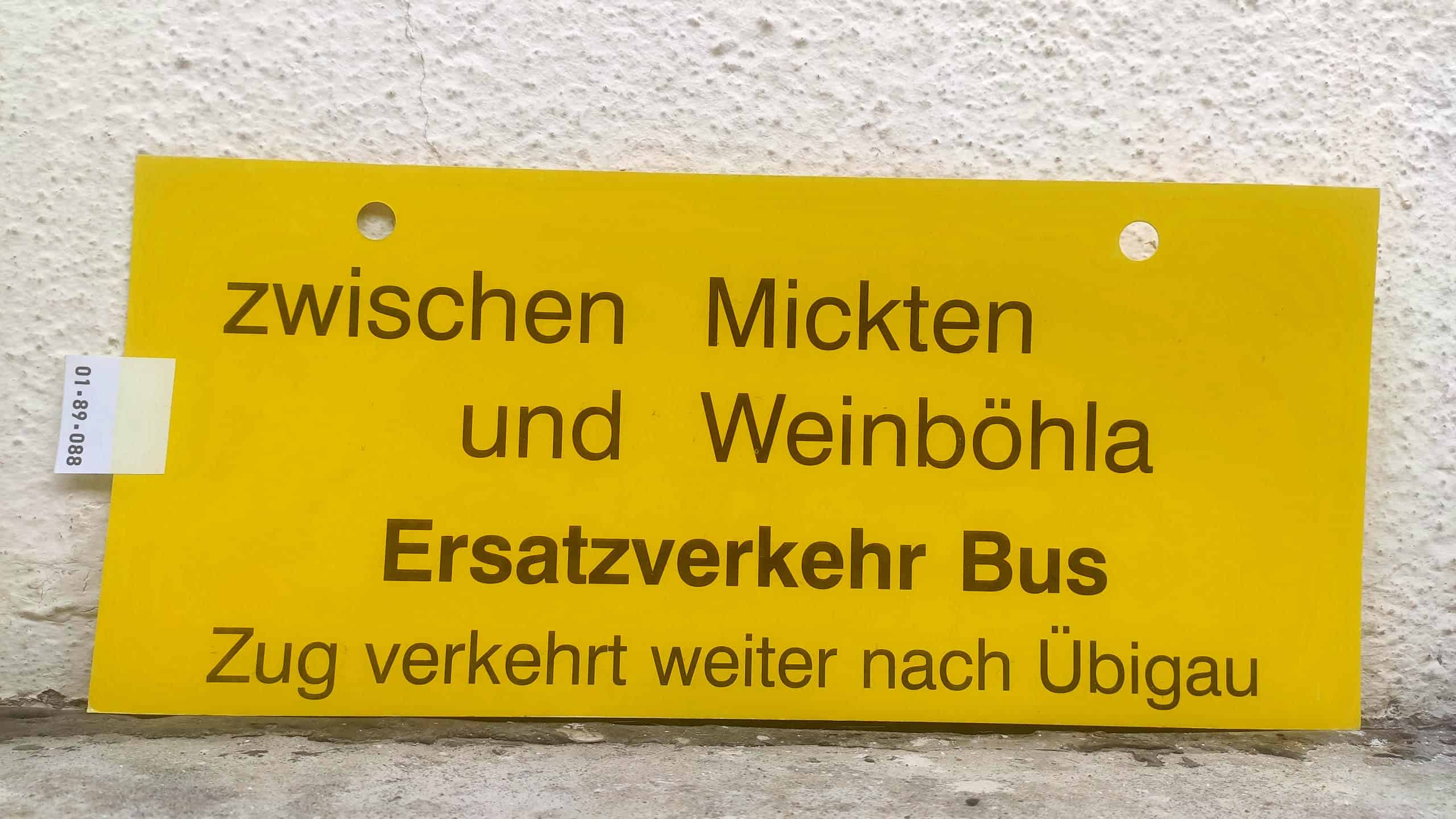 zwischen Mickten und Weinböhla Ersatzverkehr Bus Zug verkehrt weiter nach Übigau