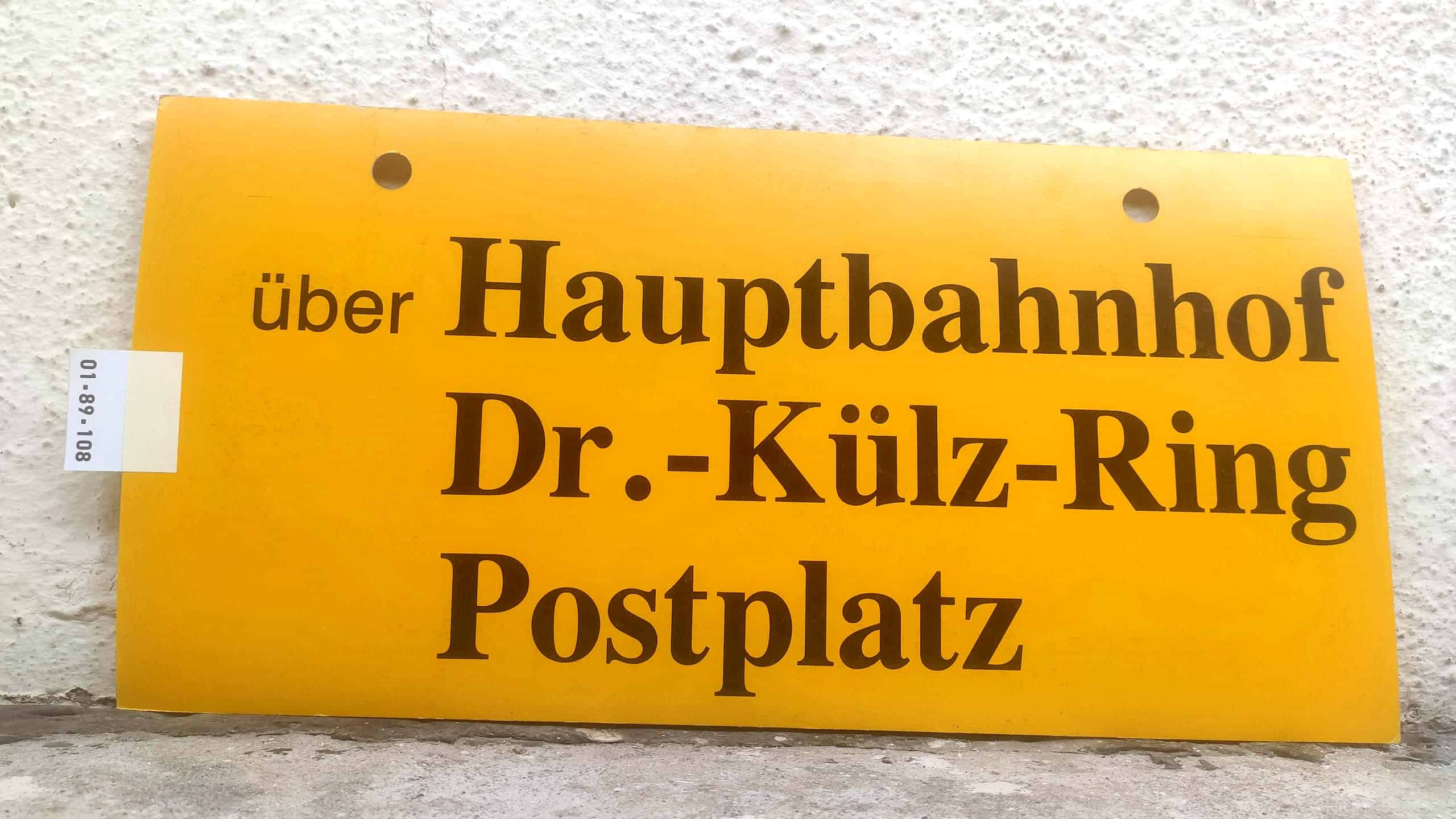 über Hauptbahnhof Dr.-Külz-Ring Postplatz