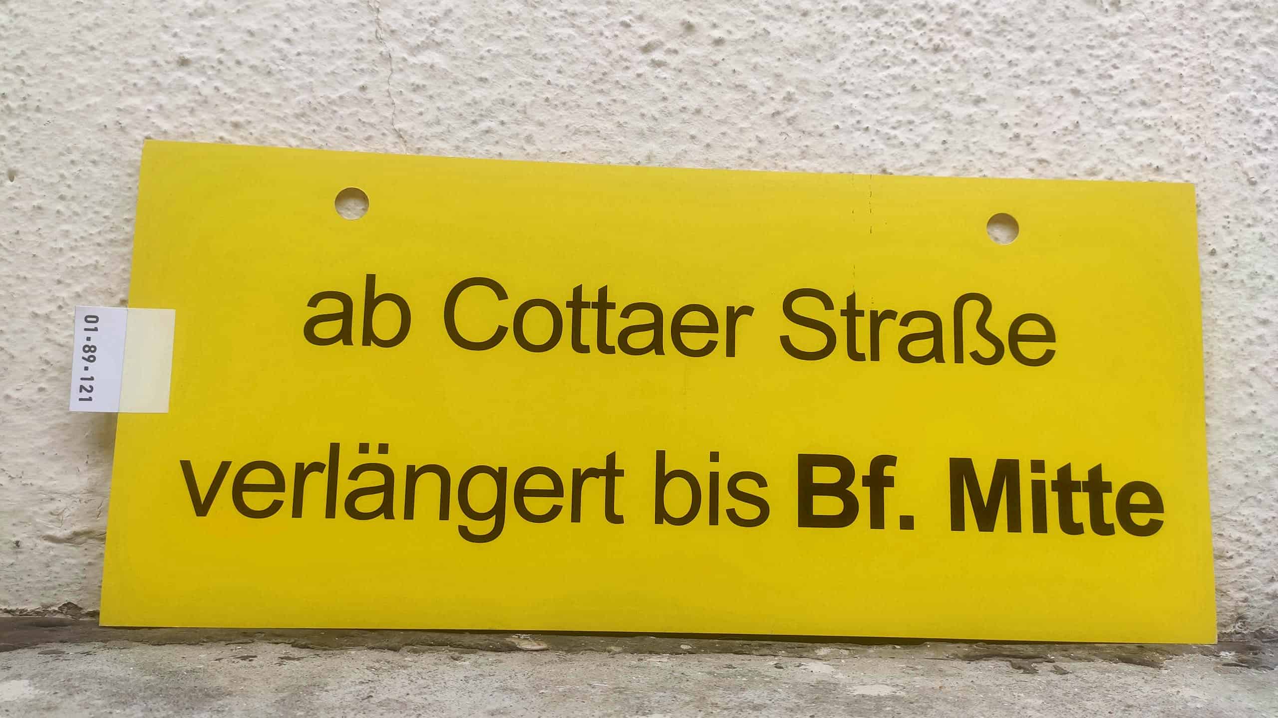 ab Cottaer Straße verlängert bis Bf. Mitte