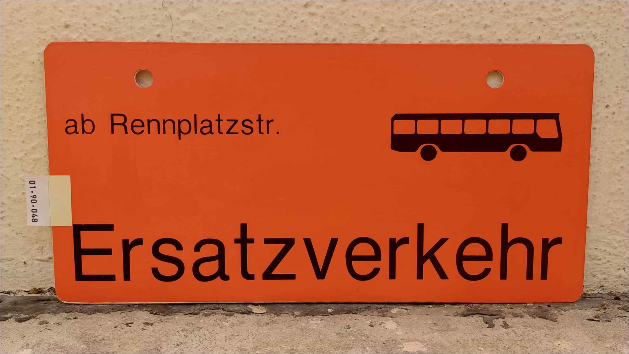 ab Rennplatzstr. [Bus neu] Ersatzverkehr