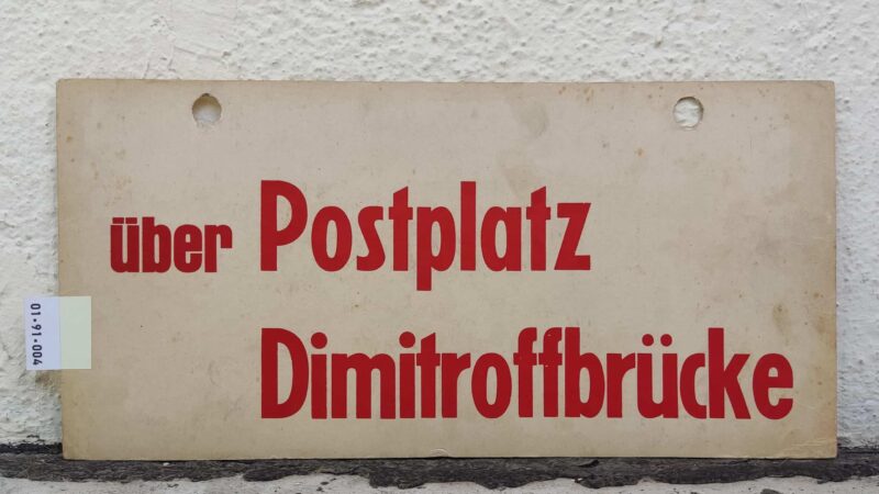 über Postplatz Dimitroff­brücke